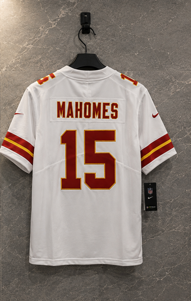 Kansas City Chiefs Jersey Blanca