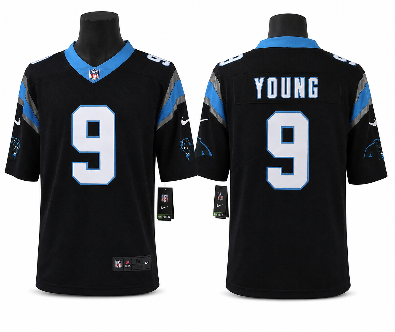Carolina Panthers Jersey Negro