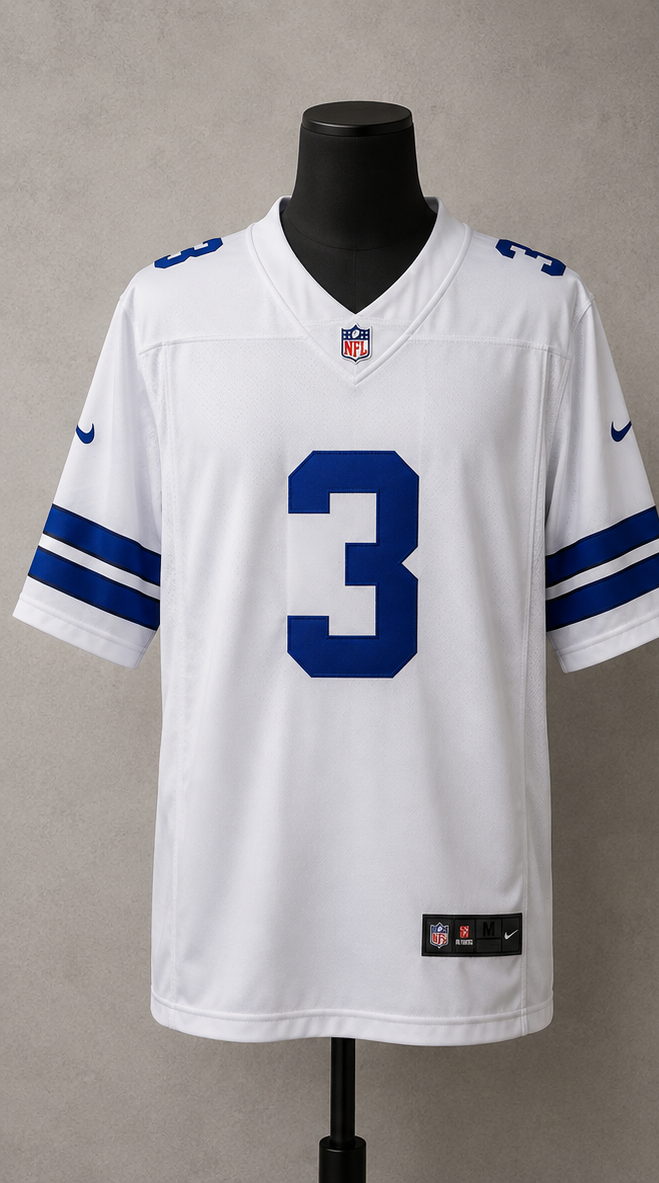 Dallas Cowboys Jersey Blanca