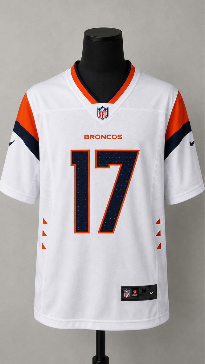 Denver Broncos Jersey Blanca