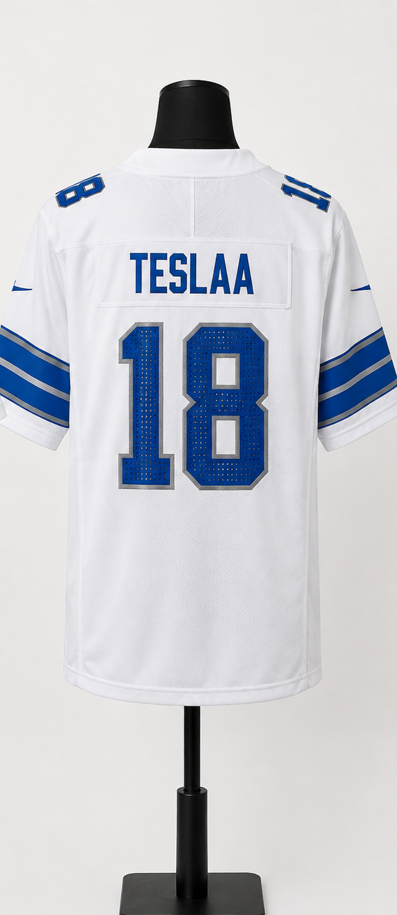 Detroit Lions Jersey Blanca