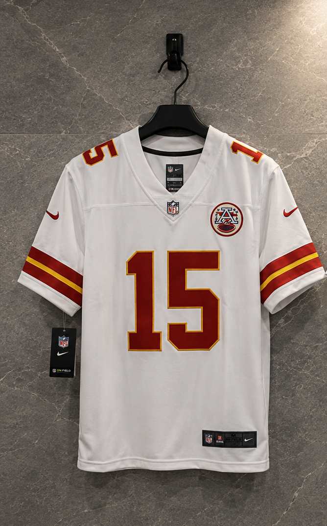 Kansas City Chiefs Jersey Blanca