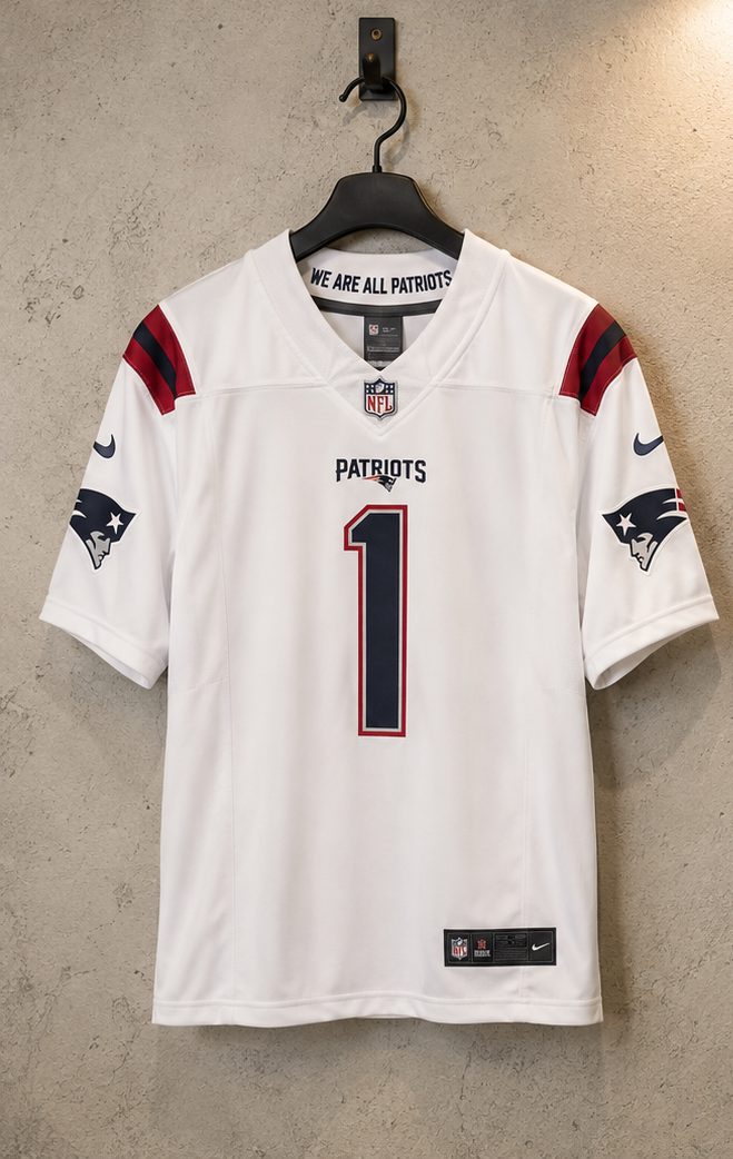 New England Patriots Jersey Blanca