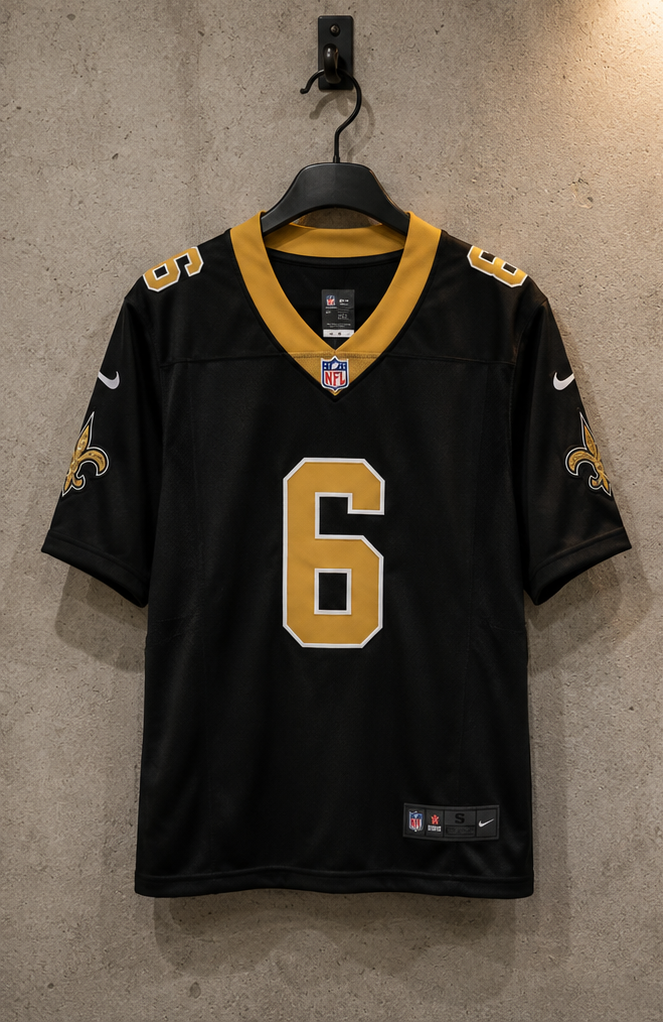 New Orleans Saints Jersey Negro