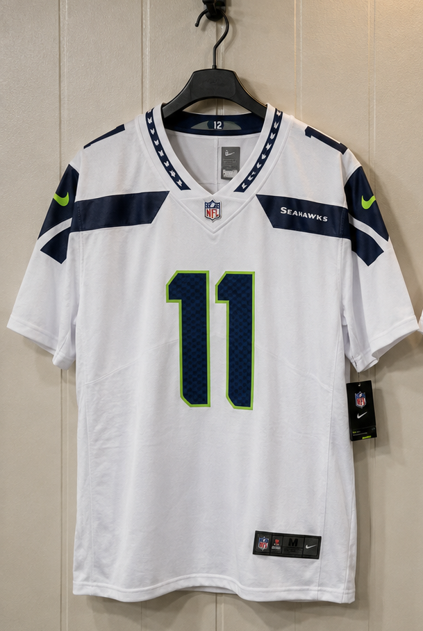 Seattle Seahawks Jersey Blanca