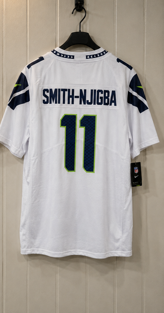 Seattle Seahawks Jersey Blanca