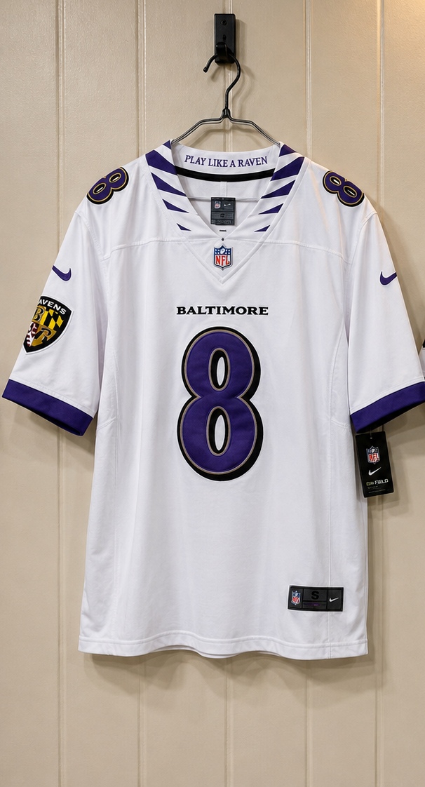 Baltimore Ravens Jersey Blanca