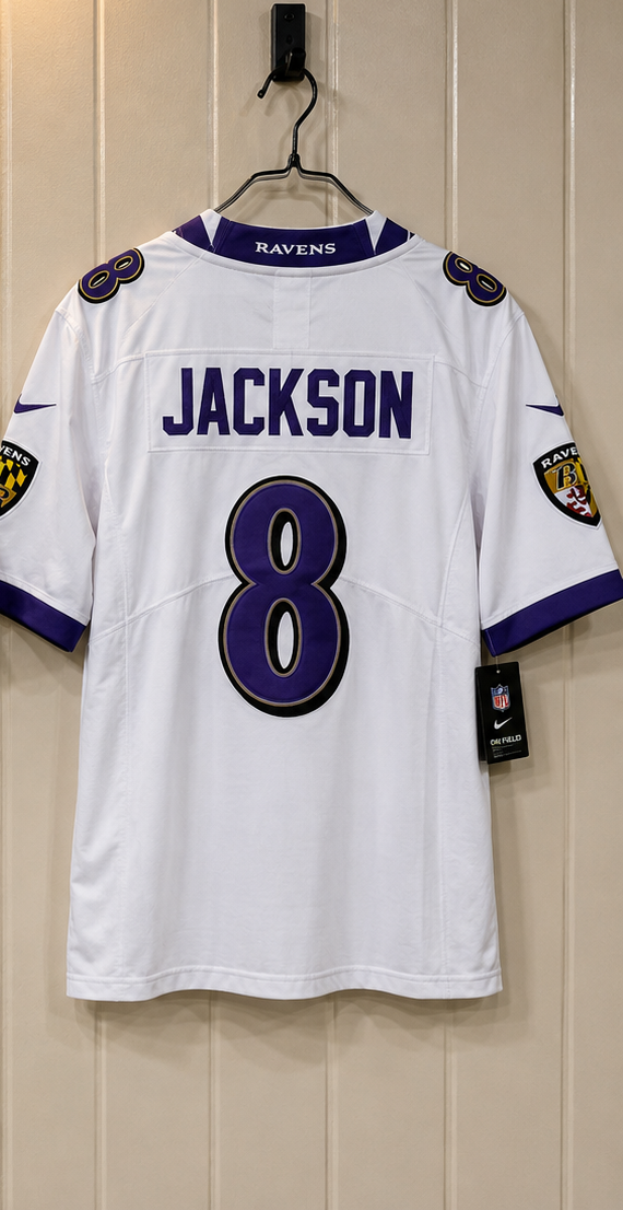 Baltimore Ravens Jersey Blanca