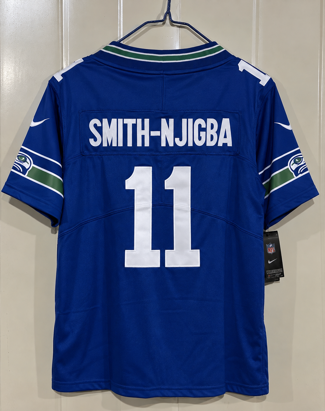 Seattle Seahawks Jersey Azul Throwback