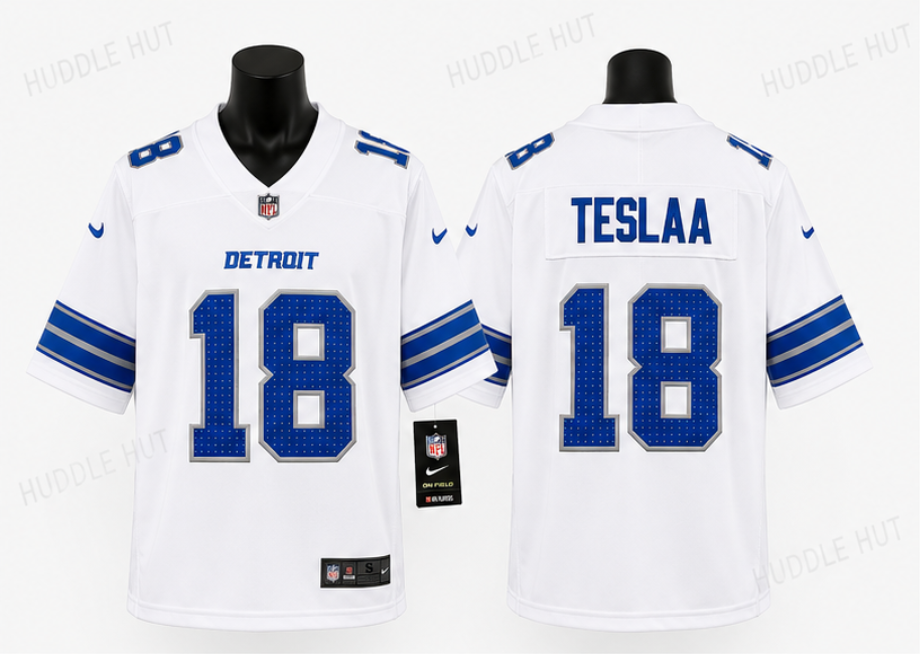 Detroit Lions Jersey Blanca