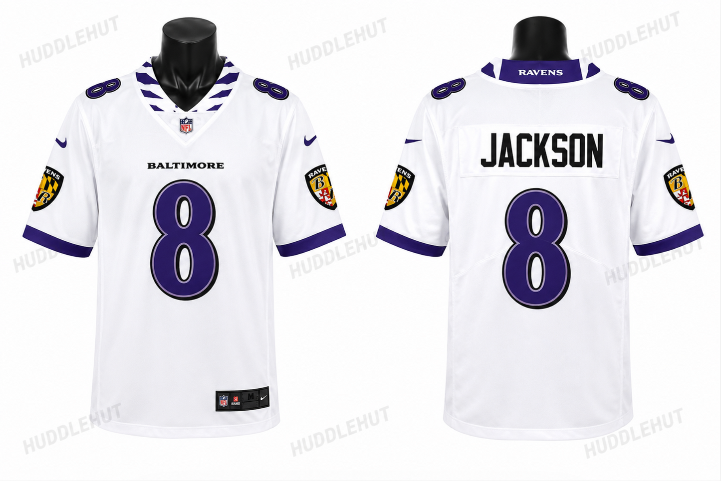 Baltimore Ravens Jersey Blanca